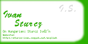 ivan sturcz business card